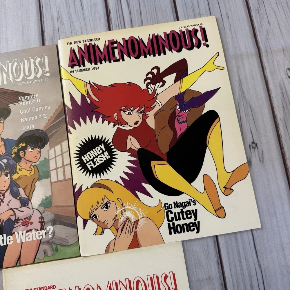 Animenominous Anime Magazine Lot Premiere #1 2 4 DBZ‎ Ranma Urusei 90s